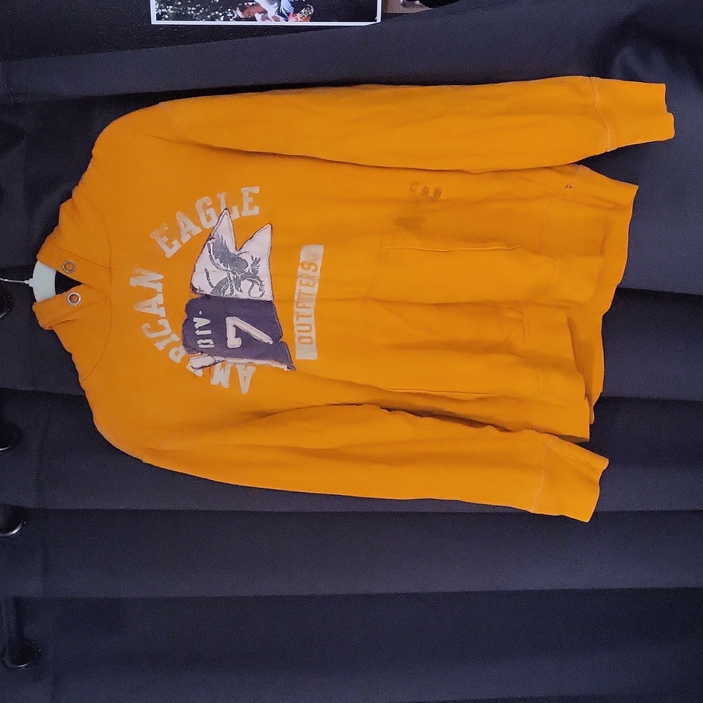 Orange American Eagle hoodie Size M